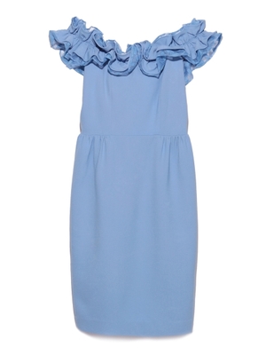 Lily Brown (リリーブラウン)  フリルオフショルドレス