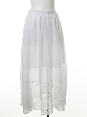 刺繍ロングスカート
