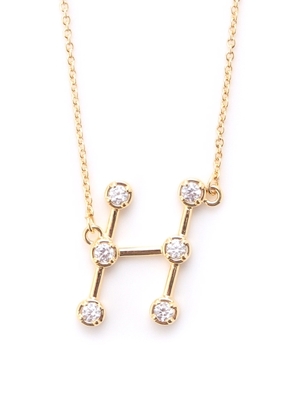 星座風イニシャルネックレス