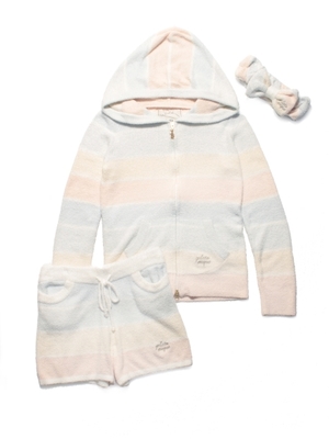 【USAGI限定】moco moco’スムーズィー’5ボーダーパーカ＆パンツ＆ヘアバンドSET