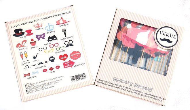 ウエクエオリジナルフォトプロップス31点セット(HAPPY PROPS)