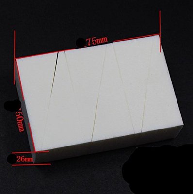 3個　グラデーションカラーマニキュアスポンジネイルアート [並行輸入品]