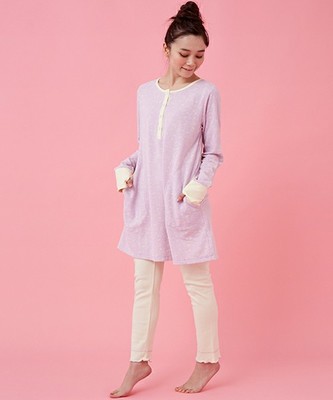 une nana cool ガーゼ裏毛マジックガーデンプリント パジャマ