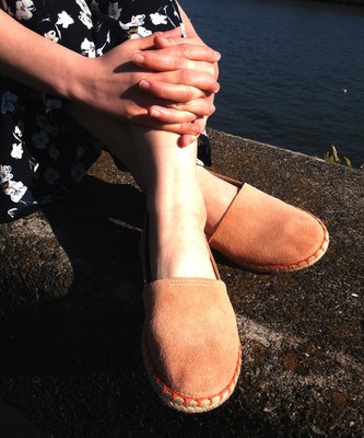 「VULCARINI/ブルカリーニ」スエードジュートスリッポン/815-51