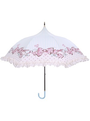 ガーリーパラソル リボン