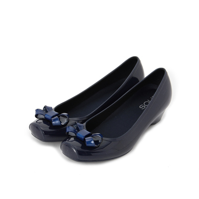 ツイストリボンレインパンプス