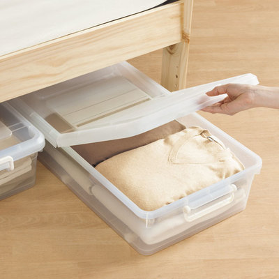 ベッド下収納(2メンヒラキキャスターツキ)