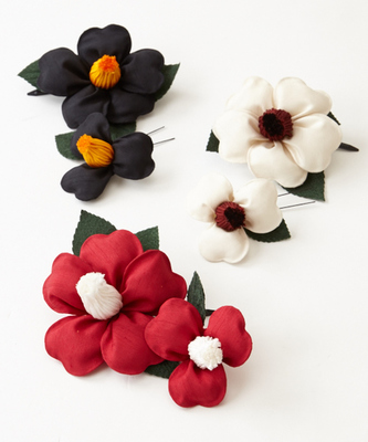 ぷく椿クリップ