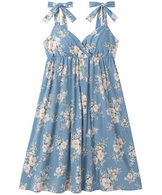 AMPHI Room of A/ハイビスカスプリント カップ付きワンピース