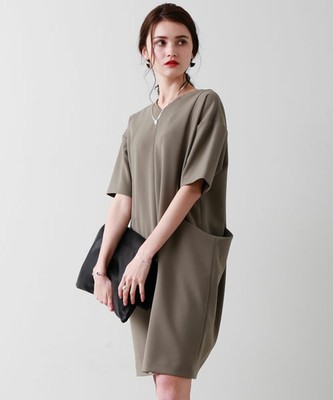 UNITED TOKYO Vネック2WAYワンピース 
