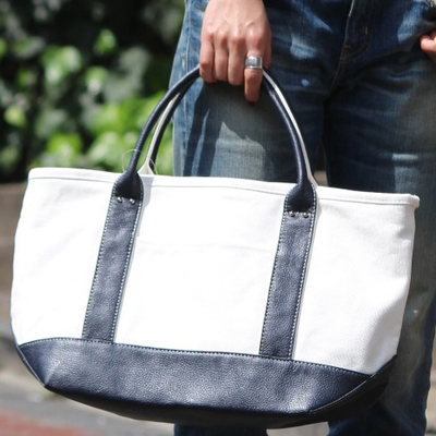 ≪ルミネ&ECサイト限定販売！≫フェイクレザーキャンバストートバッグ