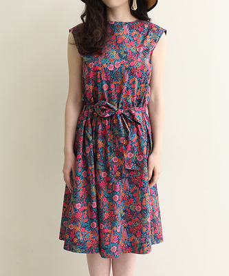 ○リバティプリントリラックス ワンピース