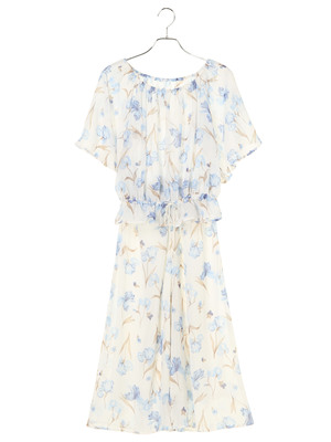 オフショルフラワープルオーバー+パンツセット