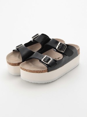 厚底フラットサンダル