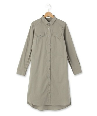 前後アシメシャツワンピース