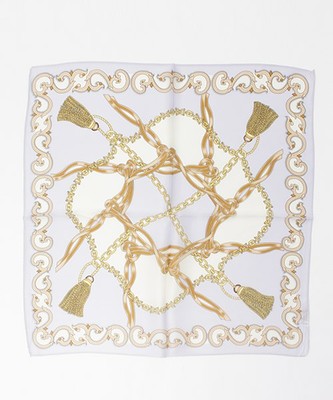 タッセルチェーン柄スカーフ