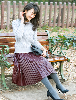 レディース プリーツ スカート