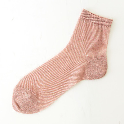 靴下屋 シースルーラメショートソックス