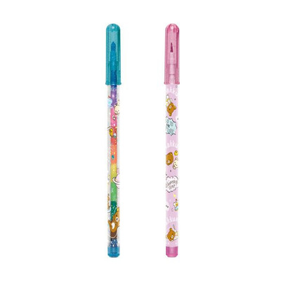 リラックマ ロケットペンシル 宇宙でだららん ２種１セット 鉛筆と色鉛筆