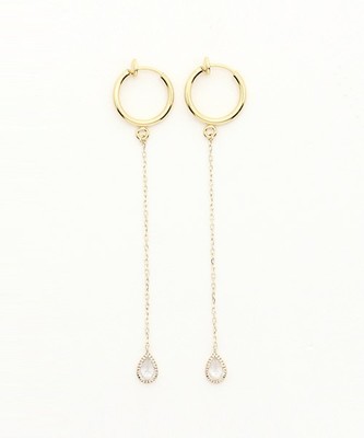 Favorible 1粒ロングイヤリング