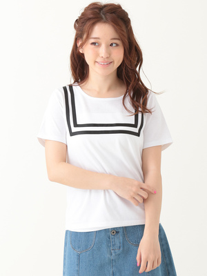 earth music&ecology スクエアグログランTシャツ