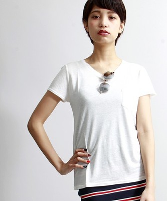 WEGO/リネンモダールTシャツ