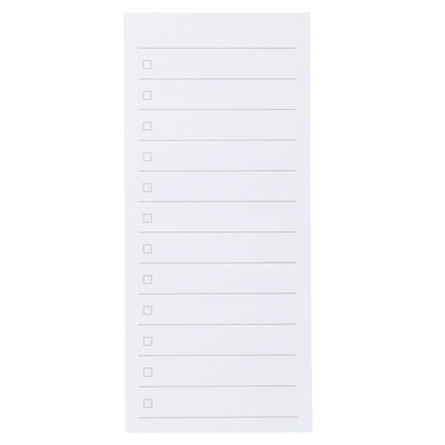 植林木ペーパーチェックリスト付箋紙