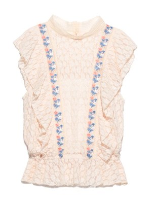 レース刺繍ブラウス