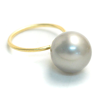 一粒グレーパール