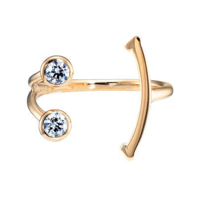 SMILE FORK RING