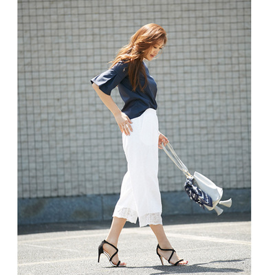 レディース　レース　ガウチョ