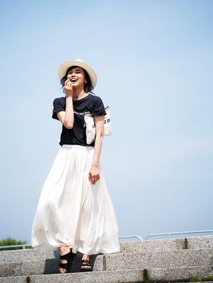 レディース　マキシ　スカート