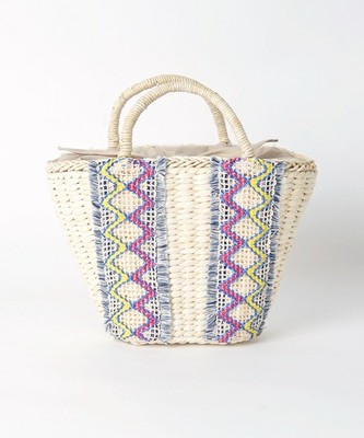 (Khaju) エンブロイダリーカゴバッグ