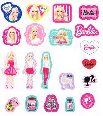 Barbie 100フレークステッカー
