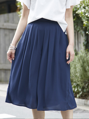 レディース　シフォン　ガウチョ