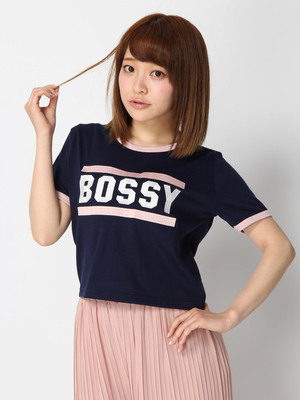 刺繍クロップドTシャツ