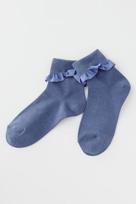 tutu anna　プリーツフリル付き折り返しソックス