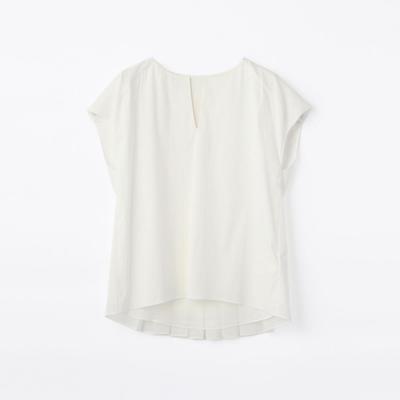 コットン バックプリーツブラウス