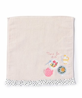 ティー柄ミニタオル