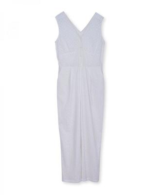 コットンレースオールインワン