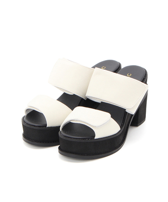 ベルクロヒールサンダル