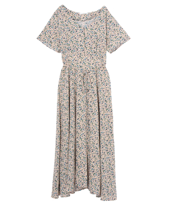 小花柄ロングOP