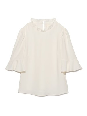 フリルスリーブブラウス