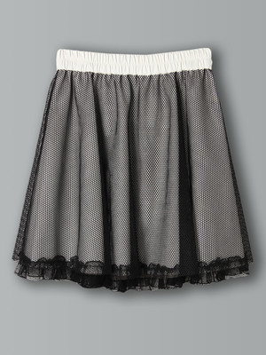 メッシュギャザースカート