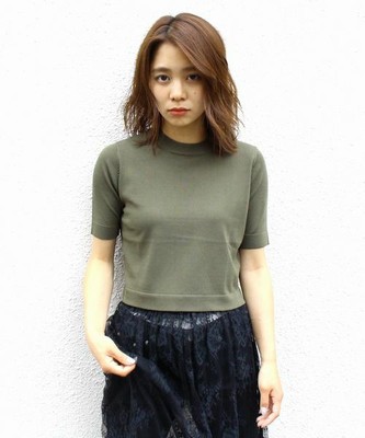 半袖ちびニット