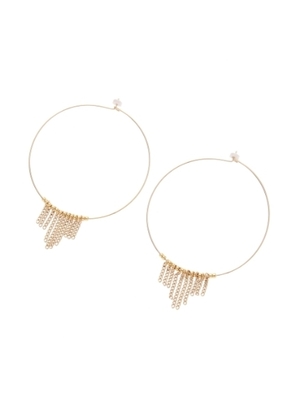 チェーンフープピアス