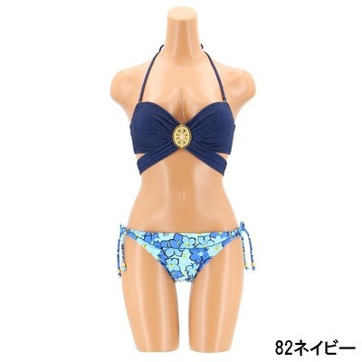 ニットデニム×レトロブルーム 4wayクロスワイヤー ビキニ 9号
