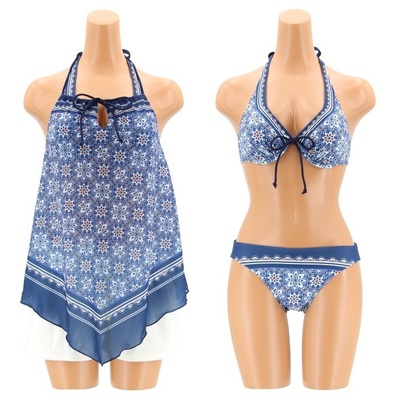 オリエンタルスカーフ ワイヤーホルター 4点セット水着 9号/11号