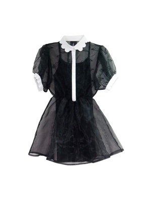 lip organdy one-piece