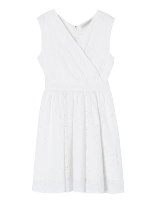 カットワークレースカシュワンピース